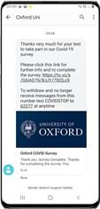 Covid-19 Oxford University Mobile Survey Covid-19 Oxford University Mobile Survey